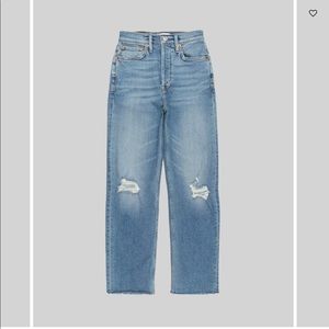 RE/DONE ULTRA HIGH RISE COMFORT STRETCH STOVE PIPE